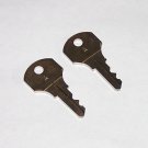 2 - Type "A" Keys fit older Simplex Time Clocks, Mechanical Time Stamps 2 - Type "A" Keys fit older Simplex Time Clocks, Mechanical Time Stamps