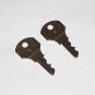 2 - Type "A" Keys fit older Simplex Time Clocks, Mechanical Time Stamps