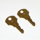 2 - Type "B" Keys fit Simplex Time Clocks, Mechanical Time Stamps, Pull Stations