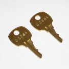 2 - C256A AMI Rowe Jukebox Brass Replacement Cabinet Keys fit CompX National