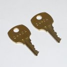 2 - C440A AMI Rowe Jukebox Brass Replacement Cabinet Keys fit CompX National