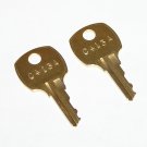2 - C413A Replacement Cabinet Drawer Lock Brass Keys fit CompX National