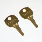 2 - C415A Replacement Cabinet Drawer Lock Brass Keys fit CompX National
