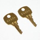2 - C420A Replacement Cabinet Drawer Lock Brass Keys fit CompX National