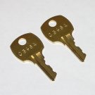 2 - C346A Replacement Cabinet Drawer Lock Brass Keys fit CompX National