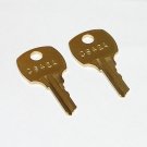 2 - C642A Replacement Cabinet Drawer Lock Brass Keys fit CompX National