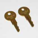 2 - 100T Replacement Cabinet Drawer Lock Brass Keys fit CompX Timberline