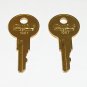 2 - 100T Replacement Cabinet Drawer Lock Brass Keys fit CompX Timberline