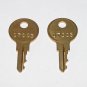 2 - 17003 Replacement Keys fit Fire Lite Notifier Fire Alarm Panel Pull Station