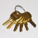 Set of 6 Keys C346A, C390A, C413A, C415A, C420A, C642A fit CompX National Locks
