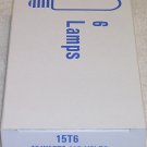 Box of 6 Philips 15T6 Clear 15 Watt 145 Volt Candelabra Base Tubular Lamps Box of 6 Philips 15T6 Clear 15 Watt 145 Volt Candelabra Base Tubular Lamps