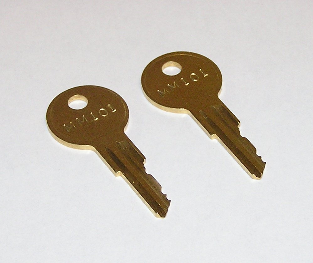 2 - MM101 Replacement Keys fit Faraday Fire Alarm Panel Pull Stations