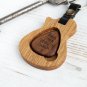 Personalized Guitar Keychain with Engraved Pick – Custom Acoustic Guitar Gift
