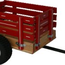 MC1 SpeedWay 14" x 20" Mini Trailer with Rack Sides Amish Made Wagon