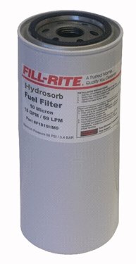 F1810HMO FillRite 18 Gpm Hi-Flo Fuel 10 Micron Hydrosorb Filter