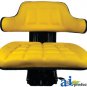 WF222YL Universal Flip-Up Tractor Seat with Arm Rest YELLOW