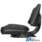 T110BL Universal Tractor Seat w/ Trapezoid Back BLACK