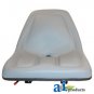 TMS444GR Universal Michigan Style Tractor Seat w/ Slide Track GRAY