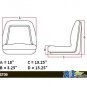 TM333YL John Deere Gator Lawn Tractor Michigan Style Seat YELLOW