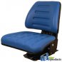T222BU Universal Tractor Seat Trapezoid Back BLUE