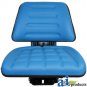 TF222BU Universal Flip-Up Tractor Seat Trapezoid Back BLUE