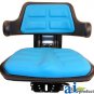 W223BU Universal full suspension adjustable Tractor Seat with armrest BLUE