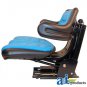 W223BU Universal full suspension adjustable Tractor Seat with armrest BLUE