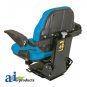 BBS108BU Universal Big Boy Tractor Seat w/ Armrests BLUE