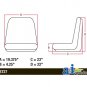 CS133-1V Universal High Back Moulded Dishpan Tractor Seat