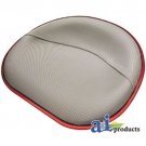 357518R92-18 Tractor Seat Steel Pan SILVER Vinyl 4 Bolt Pattern