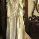 Oleg Cassini Wedding Gown Silk Pearls Sz 14 NWT