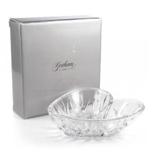 Gorham Crystal Lady Anne Collection Heart Dish. Made in Germany
