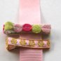 Set of two vintage alligator hair clips