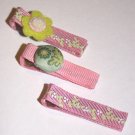Set of three vintage alligator clips