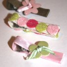 Set of three alligator clips