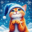 11CTJ4-5782 Cross Stitch Fridge Magnets DIY Set for Holiday Craft