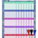 (Set with 4 Items) - My to do List_Planner_Progress Charts) + 3 Magnetic Dry Erase Marker v3 (Set with 4 Items) - My to do List_Planner_Progress Charts) + 3 Magnetic Dry Erase Marker v3