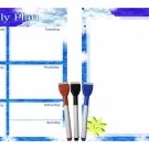 (Set with 5 Items) - Weekly Magnetic Dry Erase Calendar Planner Organizer - v7 (Set with 5 Items) - Weekly Magnetic Dry Erase Calendar Planner Organizer - v7