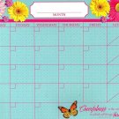 Magnetic Dry Erase Calendar