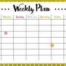 Magnetic Dry Erase Calendar - (Full Sheet Magnetic) - v9