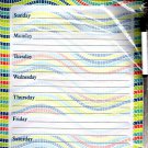 Magnetic Dry Erase Calendar - Weekly Planner - (Full sheet Magnetic) - v1
