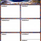 Magnetic Dry Erase Calendar - Weekly Planner _ Locker Wallpaper - (Full sheet Magnetic) - v4