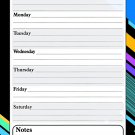 Magnetic Dry Erase Calendar - White Board Planner for Refrigerator - 3_021