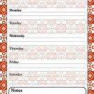 Magnetic Dry Erase Calendar - White Board Planner for Refrigerator _ School Lockers - 3_09