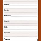 Magnetic Dry Erase Calendar - White Board Planner for Refrigerator _ School Lockers - Brown 3_012 Magnetic Dry Erase Calendar - White Board Planner for Refrigerator _ School Lockers - Brown 3_012