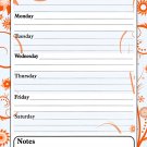 Magnetic Dry Erase Calendar - White Board Planner for Refrigerator _ School Lockers - Fractal 3_018