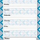 Magnetic Dry Erase Calendar - White Board Planner for Refrigerator _ School Lockers - Geometric 3_06