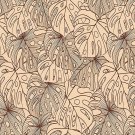 Magnetic Locker Wallpaper (Full sheet Magnetic) - (Tropical leaves) - Pack of 3 Sheets (vb059)