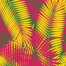 Magnetic Locker Wallpaper (Full sheet Magnetic) - (Tropical leaves) - Pack of 3 Sheets (vb062)