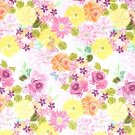 Magnetic Locker Wallpaper (Full Sheet Magnetic) - Flowers - Pack of 3 Sheets - v4b